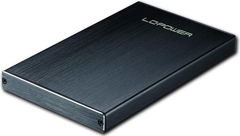 LC-Power - LC-25U3-Becrux-C1 - HDD Behuizing - Zwart - Aluminium - USB-C 3.1 Gen 2