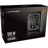 LC-Power - LC6550M V2.31 - PC Voeding - Zwart - 550 W - 80 PLUS Gold