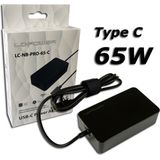 Universele USB Type C Notebookvoeding - Zwart - Kunststof - 65W