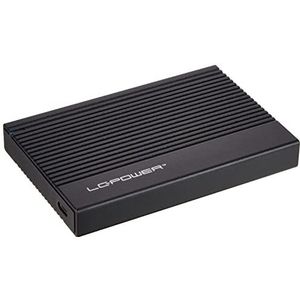 LC-POWER - LC-25U3-C - Externe Behuizing - Zwart - Aluminium Legering - USB-C