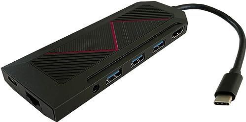 LC-Power - HUB LC-HUB - Docking Station - Zwart - USB-C met 6 Haven