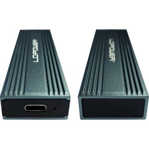 LC-POWER M, 2 LC-M2-C-MULTI-3 USB3,2 M, 2-SSD-behuizing (NVMe & SATA)