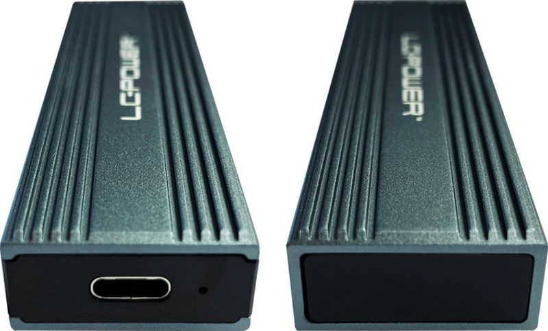 LC-Power - M.2 LC-M2-C-MULTI-3 - USB3.2 M.2 SSD Behuizing - Grijs - Aluminium
