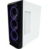 LC-Power - 805BW Holo-1 X - Behuizing - Zwart/Wit - PC-Behuizing - Midi-Tower