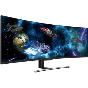 LC-Power LC-M49-DFHD-144-C-Q LED display 124,5 cm (49"") 3840 x 1080 Pixels UltraWide Full HD QLED Zwart