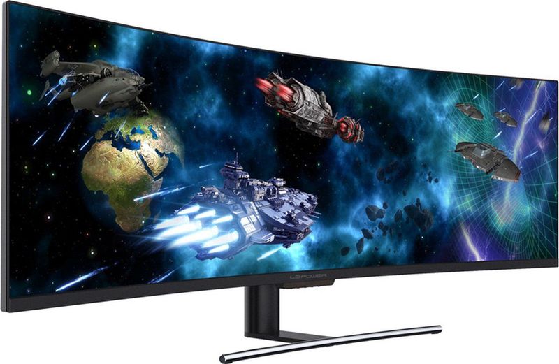 LC-Power - LCM49DFHD144CQ - 49´´ FHD VA QLED Gaming-monitor - Gebogen - 144Hz
