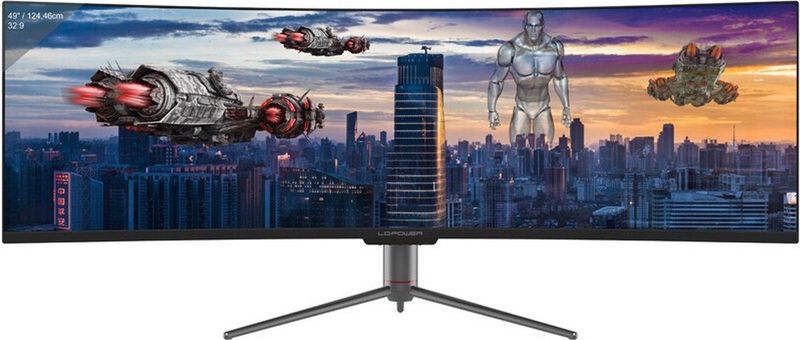 LC-Power LC-M49-DQHD-120-C-Q LED display 124,5 cm (49) 5120 x 1440 Pixels UltraWide Quad HD QLED Zwart