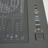 LC-POWER® Shaded Midi Tower - Computer Behuizing - Zwart - Gehard Glas - 4 RGB Case Fans