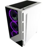 LC-POWER - Lucid Midi Tower - Computer Behuizing - Zwart - Gehard Glas - 4 RGB Case Fans