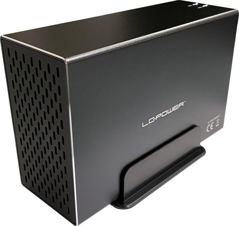 LC-Power - LC-35U3-RAID-2 Harddisk Behuizing - Zwart - Aluminium - USB 3.2 Gen 1