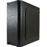 LC-Power - Midi-7040B - Behuizing - Zwart - Aluminium Look - 2x USB 3.0