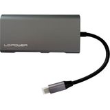 LC-Power - Usb-Hub - Zwart - Externe Hub met Kaartlezer en HDMI-poort