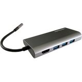 LC-Power - Usb-Hub - Zwart - Externe Hub met Kaartlezer en HDMI-poort