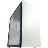 LC-POWER - Bright Sail - Midi Tower - ATX PC Case - Wit - Gehard Glas