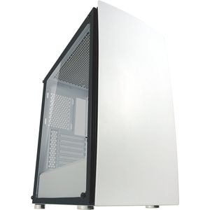LC-POWER - Bright Sail - Midi Tower - ATX PC Case - Wit - Gehard Glas