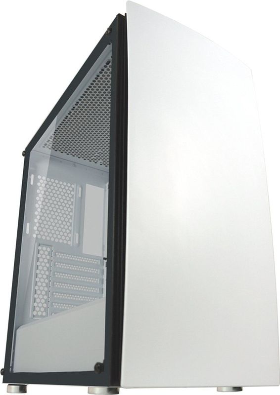 LC-POWER - Bright Sail - Midi Tower - ATX PC Case - Wit - Gehard Glas