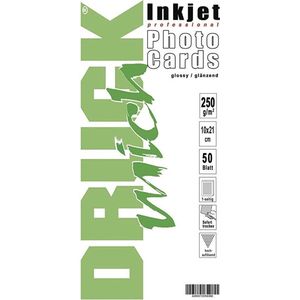 Fotopapier Druck Mich Photo Cards - 10 x 21 - 250 g/m² - Mat - 50 sheets