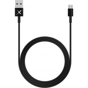 XLayer USB naar Micro-USB kabel - Oplaadkabel 3A voor Micro-USB apparaten - USB 3.0 5 Gb/s - 1 meter - zwart