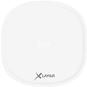 XLayer 215758 oplader voor mobiele telefoons, binnen, wit - oplader voor mobiele telefoons (binnen, USB, draadloos opladen, wit)