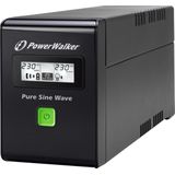 PowerWalker VI 800 SW FR Line-interactiviteit 800 VA 480 W 2 AC-uitgangen