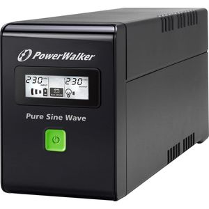 PowerWalker VI 800 SW FR Line-interactive 0,8 kVA 480 W 2 AC-uitgang(en)