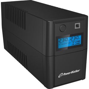 BlueWalker Power Walker UPS LINE-INTERACTIVE 850VA, 2X SCHUKO, RJ11 IN/OUT, USB, LCD