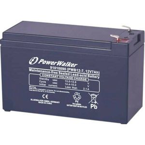 PowerWalker - Batterij - 12V - 7Ah - VRLA Technologie - Compact Formaat