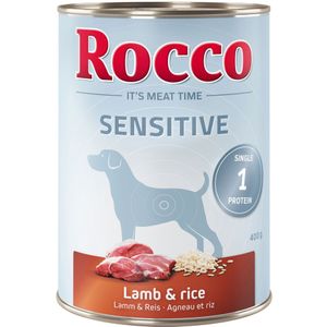 6x400g Sensitive Lam & Rijst Rocco Hondenvoer