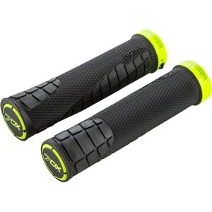 SQlab 2148 Unisex Fietshandgrepen - Zwart-Geel - Rubbermengsels voor Grip