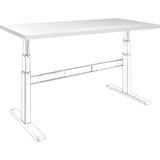 Celexon - Adjust - Tafelblad - Wit - 25 mm Spaanplaat Kern, Melamine Toplaag