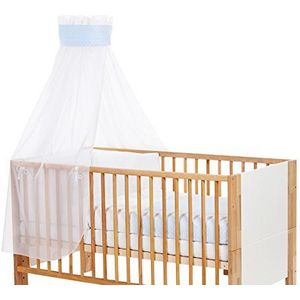 babybay Kinderbedhemel Pique met lint voor applicatie ster, lichtblauw