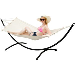 Hängematte mit Gestell 300x100 Garten Liege Outdoor Indoor Hängematte