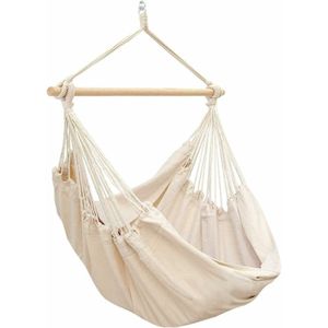 XXL 2 Persoons Hangstoel 185x130 - Zit Hangmat met Spreidstok tot 150 kg - Binnen en Buiten