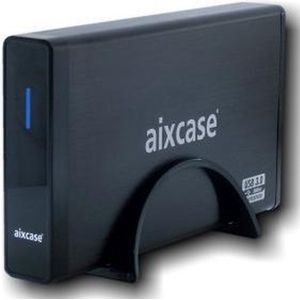 Aixcase Behuizing blackline USB3.0 3.5 inch 8.9cm SATA HDD ALU TÜV
