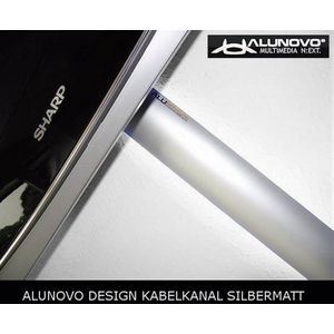 Alunovo AL90-050 Kabelgoot (l x b x h) 500 x 80 x 20 mm Zilver (mat, geëloxeerd) 1 stuk(s)