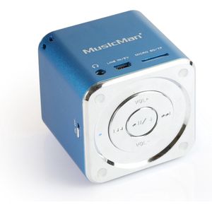 Technaxx JH-MD05 Mini Musicman Soundstation Luidspreker voor MP3-speler, iPod, iPhone, Blauw