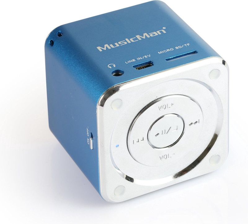 Technaxx Mini Musicman - Draagbare Speake - Blauw