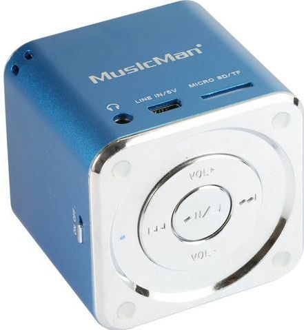 Technaxx Mini Musicman 3 W Blauw - Draagbare luidspreker