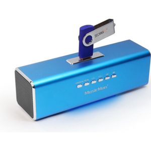 MP3-speler MusicMan MA soundstation - Blauw