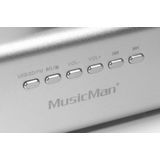 MusicMan MA Soundstation - Draagbare Luidspreker - Zilver - Stereogeluid - 6 Uur Speeltijd
