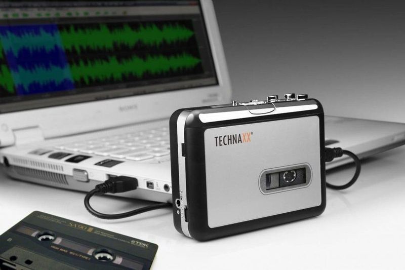 Technaxx - DigiTape DT-01 - Audiocassette naar MP3 Converter - Zwart - USB