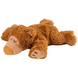 Warmies® Sleepy Bear bruin, uitneembaar: stof met geribbelde vulling