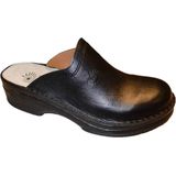 Pantoffels - Leren Muilen - Zwart - Leer