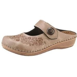 Dames Slippers in taupe