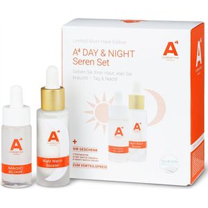 A4 Cosmetics Verzorging Gezichtsverzorging Dag & Nacht Power Duo Serum Set Magic Elixir 20 ml + Night Watch Booster 20 ml 20 ml (€ 10.218,50 / 1 l)