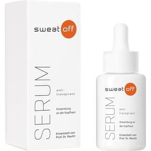 Sweat-Off Antitranspirant serum 30 ml tegen transpiratie, serum tegen hoofdtranspiratie, anti-transpirant tegen zweet op het hoofd