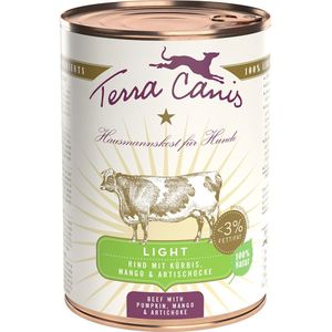 Terra Canis Light 6 x 400 g - Rund met Pompoen, Mango & Artisjok