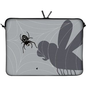 Digittrade designer beschermhoes voor laptops, tablets, notebooks, MacBooks en Netbooks 17.3 inch LS146 Spiderweb