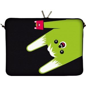 DIGITTRADE LS162-13 Toothy Designer MacBook Sleeve Laptophoes 13,3 inch (33,8 cm) Groot Neopreen Tas