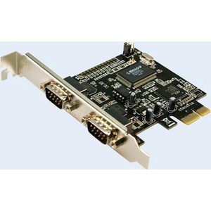 LogiLink PCI Express Interface Card Serial 2x - serial adapter - PCIe - RS-232 x 2